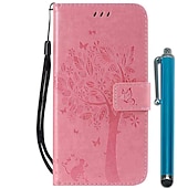 cheap Samsung Cases-Phone Case For Samsung Galaxy S24 S23 S22 S21 Ultra Plus A72 A32 A52 A42 Wallet Case with Stand Holder Flip Wallet Tree PU Leather