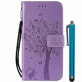 cheap Samsung Cases-Phone Case For Samsung Galaxy S24 S23 S22 S21 Ultra Plus A72 A32 A52 A42 Wallet Case with Stand Holder Flip Wallet Tree PU Leather