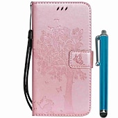 cheap Samsung Cases-Phone Case For Samsung Galaxy S24 S23 S22 S21 Ultra Plus A72 A32 A52 A42 Wallet Case with Stand Holder Flip Wallet Tree PU Leather