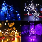 economico Striscie luci a batteria-2 m led luci stringa fata 100 pz 20 led luci filo di rame multi colore per la decorazione del regalo della camera da letto del partito di festa di nozze