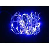 economico Striscie luci a batteria-elegante festa di ricevimento di nozze 2 pezzi/set 3m 30led luci a stringa batteria scatola filo di rame ghirlanda lampada esterna impermeabile illuminazione fata per natale festa di nozze decorazione
