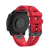 זול רצועות שעונים של Garmin-צפו בנד ל גרמין Fenix 7/7X / 7S FORERUNNER 955 אינסטינקט 2/2S אפיקס גישה ל-S62 סיליקוןריצה תַחֲלִיף רצועה 20mm 22mm 26mm רצועת ספורט צמיד