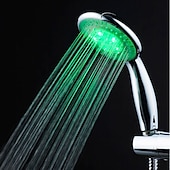 abordables Douches manuelles-douchette à main à led contemporaine fixée au mur, une douche de fonction de jet d&#039;abs de qualité + pluie