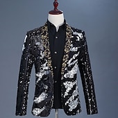 Χαμηλού Κόστους Αριστος-Ντίσκο Δεκαετία '80 Smoching Κοστούμια &amp; Σακάκια Πρίγκηπας Πούλιες Γεωμετρικό Φανταχτερή Φόρεμα Ανδρικά Αποκριάτικη Στολή Απόκριες Νέος Χρόνος