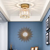 billiga Kristalltaklampa-13 cm hängande lykta design infällda lampor glas geometriska naturinspirerade moderna 220-240v