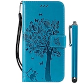 cheap Samsung Cases-Phone Case For Samsung Galaxy S24 S23 S22 S21 Ultra Plus A72 A32 A52 A42 Wallet Case with Stand Holder Flip Wallet Tree PU Leather