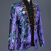 Χαμηλού Κόστους Αριστος-Ντίσκο Δεκαετία '80 Smoching Κοστούμια &amp; Σακάκια Πρίγκηπας Πούλιες Γεωμετρικό Φανταχτερή Φόρεμα Ανδρικά Αποκριάτικη Στολή Απόκριες Νέος Χρόνος