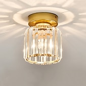 billiga Kristalltaklampa-13 cm hängande lykta design infällda lampor glas geometriska naturinspirerade moderna 220-240v