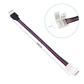 お買い得  ランプベース＆コネクタ-zdm 5ピースled 5050 rgbストリップライトコネクタ4ピン導体10 mm幅ストリップにコントローラジャンパー圧着クランプ
