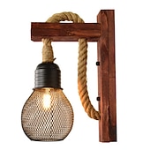 halpa Seinälampetit-30cm luovat vintage-seinävalaisimet led ambient valot seinävalaisimet makuuhuoneen kaupat / kahvilat hamppuköysi seinävalaisin 110-120/220-240v 40w