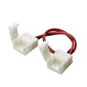 billige Lampesokler og kontakter-zdm 5 stk vanntett 8 / 10mm bred 2-pin smd 5050 3528 flex ledet strimmel kontakt monokrom led stripe til stripe genser