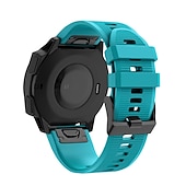 זול רצועות שעונים של Garmin-צפו בנד ל גרמין Fenix 7/7X / 7S FORERUNNER 955 אינסטינקט 2/2S אפיקס גישה ל-S62 סיליקוןריצה תַחֲלִיף רצועה 20mm 22mm 26mm רצועת ספורט צמיד