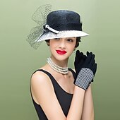 preiswerte Partyhut-Retro-Hochzeitsfedern Lolita-Accessoires mit Farbblock 1pc besondere Anlässe / Partys / Abendkopfschmuck