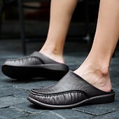 halpa Mekko sandaalit-miesten mustat eva-slip-on -loaferit – mukavat vapaa-ajan muulit sisä- ja ulkokäyttöön