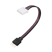 お買い得  ランプベース＆コネクタ-zdm 5ピースled 5050 rgbストリップライトコネクタ4ピン導体10 mm幅ストリップにコントローラジャンパー圧着クランプ