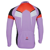 economico Maglie da uomo-Arsuxeo Per uomo Maglia da ciclismo Manica lunga Inverno Bicicletta Giacca Maglietta / Maglia Superiore con 3 tasche posteriori Ciclismo da montagna Cicismo su strada Traspirante Design anatomico Zip