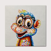 economico Quadri di animali-pittura a olio vivaio dipinto a mano animali quadrati pop art moderna tela tesa