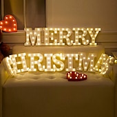 cheap Decorative Lights-LED Letter Lights Sign 26 Letters Alphabet Light Up Letters Sign for Night Light Wedding Birthday Party Battery Powered Christmas Dorm Lamp Home Bar Decoration