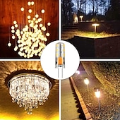 رخيصةأون أضواء LED ثنائي الدبوس-10 قطعة 20 قطعة G4 1 واط LED أضواء ثنائية دبوس 120 lm 24 خرز LED 12 فولت 3014SMD 10 واط 20 واط لمبة هالوجين مكافئة أبيض دافئ أبيض بارد بنفايات