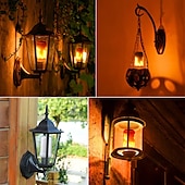 abordables Bombillas LED tipo globo-Bombillas de llama led 7w e27 llama parpadeante accesorios de halloween ahorro de energía para festival halloween navidad paty ac85-265v