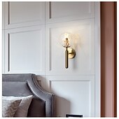 abordables Apliques de pared de cristal-Lámparas de pared creativas de estilo nórdico, apliques de pared, aplique de vidrio para dormitorio, ip20 220-240v