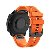 זול רצועות שעונים של Garmin-צפו בנד ל גרמין Fenix 7/7X / 7S FORERUNNER 955 אינסטינקט 2/2S אפיקס גישה ל-S62 סיליקוןריצה תַחֲלִיף רצועה 20mm 22mm 26mm רצועת ספורט צמיד