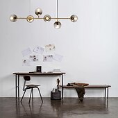 cheap Island Lights-120 cm Single Design Chandelier Metal Island Electroplated Modern Nordic Style 220-240V