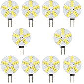 olcso Kéttűs LED-es izzók-10db 4 w led kétpólusú fények 300 lm g4 t 15 led gyöngyök smd 5730 meleg fehér fehér 12 V