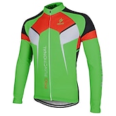 economico Maglie da uomo-Arsuxeo Per uomo Maglia da ciclismo Manica lunga Inverno Bicicletta Giacca Maglietta / Maglia Superiore con 3 tasche posteriori Ciclismo da montagna Cicismo su strada Traspirante Design anatomico Zip