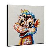 economico Quadri di animali-pittura a olio vivaio dipinto a mano animali quadrati pop art moderna tela tesa