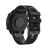 זול רצועות שעונים של Garmin-צפו בנד ל גרמין Fenix 7/7X / 7S FORERUNNER 955 אינסטינקט 2/2S אפיקס גישה ל-S62 סיליקוןריצה תַחֲלִיף רצועה 20mm 22mm 26mm רצועת ספורט צמיד