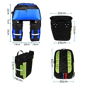 cheap Bike Bags-70 L Waterproof Bike Panniers Bag Rain Cover 3 In 1 Rain Waterproof Cycling Bike Bag 1680D Polyester Bicycle Bag Cycle Bag