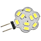 olcso Kéttűs LED-es izzók-10db 2 w led kétpólusú fények 300 lm g4 t 9 led gyöngyök smd 5730 meleg fehér fehér 12 V
