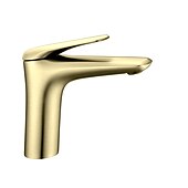 abordables Classiques-robinet pour lavabo - chrome simple / brossé / galvanisé centerset monocommande monotroubath taps / laiton