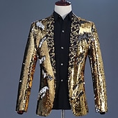 Χαμηλού Κόστους Αριστος-Ντίσκο Δεκαετία '80 Smoching Κοστούμια &amp; Σακάκια Πρίγκηπας Πούλιες Γεωμετρικό Φανταχτερή Φόρεμα Ανδρικά Αποκριάτικη Στολή Απόκριες Νέος Χρόνος