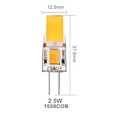 cheap LED Bi-pin Lights-10pcs 2.5 W LED Bi-pin Lights 300 lm G4 1 LED Beads Warm White White