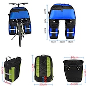 cheap Bike Bags-70 L Waterproof Bike Panniers Bag Rain Cover 3 In 1 Rain Waterproof Cycling Bike Bag 1680D Polyester Bicycle Bag Cycle Bag
