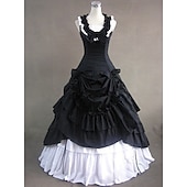 economico Vestiti-Abito Vittoriano Medievale 18° Secolo Lunghezza alla caviglia Lunghezza lunga Vestito Costume da festa Mascherata Taglie Forti Normale Su misura Patchwork Abito da ballo Costume Per donna Feste Balli