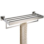 billige Tilbehørssett til badet-Tilbehørssett til badeværelset / Håndklestang / Toalettbørsteholder Nytt Design / Kreativ / Multifunktion Moderne / Tradisjonell Rustfritt Stål + A-klasse ABS / Rustfritt Stål / Metall 4stk - Baderom