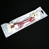 billige Lampesokler og kontakter-zdm 5 stk vanntett 8 / 10mm bred 2-pin smd 5050 3528 flex ledet strimmel kontakt monokrom led stripe til stripe genser