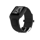 abordables Otras correas de reloj-1 pcs Correa de Smartwatch para TomTom TomTom Multi-Sport GPS+HRM Silicona Reloj inteligente Correa Suave Transpirable Correa Deportiva Hebilla Clásica Reemplazo Pulsera