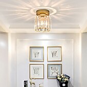 billiga Kristalltaklampa-13 cm hängande lykta design infällda lampor glas geometriska naturinspirerade moderna 220-240v