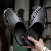 halpa Mekko sandaalit-miesten mustat eva-slip-on -loaferit – mukavat vapaa-ajan muulit sisä- ja ulkokäyttöön