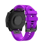 זול רצועות שעונים של Garmin-צפו בנד ל גרמין Fenix 7/7X / 7S FORERUNNER 955 אינסטינקט 2/2S אפיקס גישה ל-S62 סיליקוןריצה תַחֲלִיף רצועה 20mm 22mm 26mm רצועת ספורט צמיד