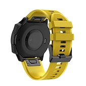 זול רצועות שעונים של Garmin-צפו בנד ל גרמין Fenix 7/7X / 7S FORERUNNER 955 אינסטינקט 2/2S אפיקס גישה ל-S62 סיליקוןריצה תַחֲלִיף רצועה 20mm 22mm 26mm רצועת ספורט צמיד