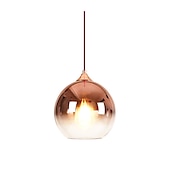 economico Luci Isola cucina-Lampada a sospensione da 30 cm con design singolo a led globo di vetro elettrolitico regalo moderno per amici di famiglia 220-240v