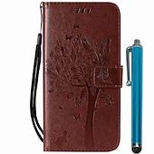 cheap Samsung Cases-Phone Case For Samsung Galaxy S24 S23 S22 S21 Ultra Plus A72 A32 A52 A42 Wallet Case with Stand Holder Flip Wallet Tree PU Leather
