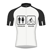 abordables Maillots pour hommes-Homme Maillot de cyclisme Graphique À Motifs Lettres &amp; Chiffres Manche Courte Cyclisme Maillot Top avec 3 poches arrière VTT Vélo tout terrain Cyclisme sur route Séchage Rapide Bandes réfléchissantes