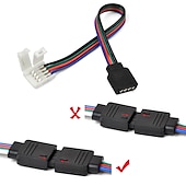 お買い得  ランプベース＆コネクタ-zdm 5ピースled 5050 rgbストリップライトコネクタ4ピン導体10 mm幅ストリップにコントローラジャンパー圧着クランプ