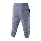 cheap Sweat Shorts-Men&#039;s Athletic Pants Sweatpants Capri Pants Drawstring Print Letter Sports Outdoor Weekend Streetwear Stylish Black White Micro-elastic